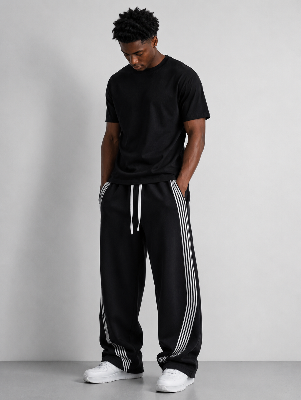 Striped Fleece Pants