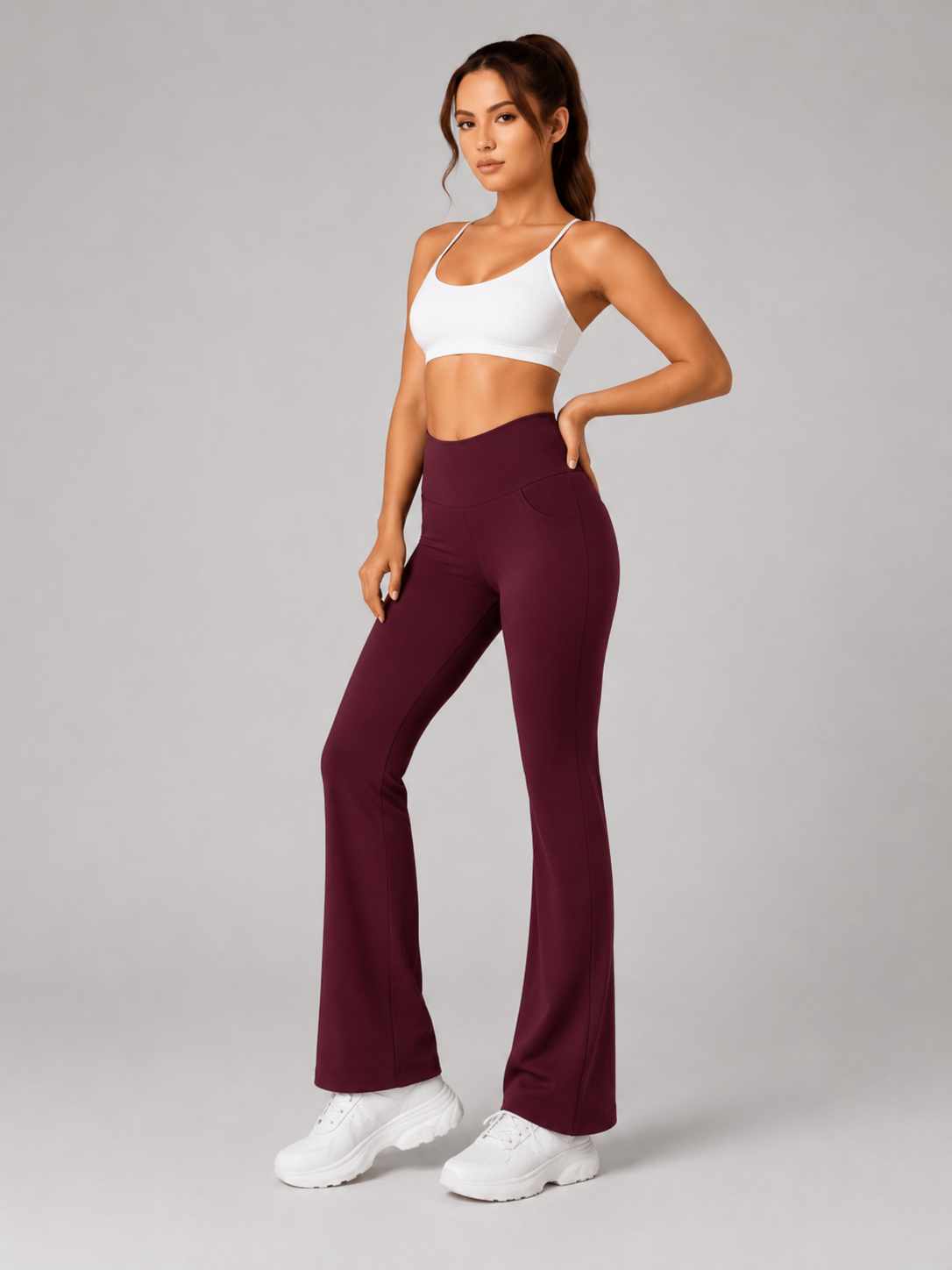 High Waist Flared Pants