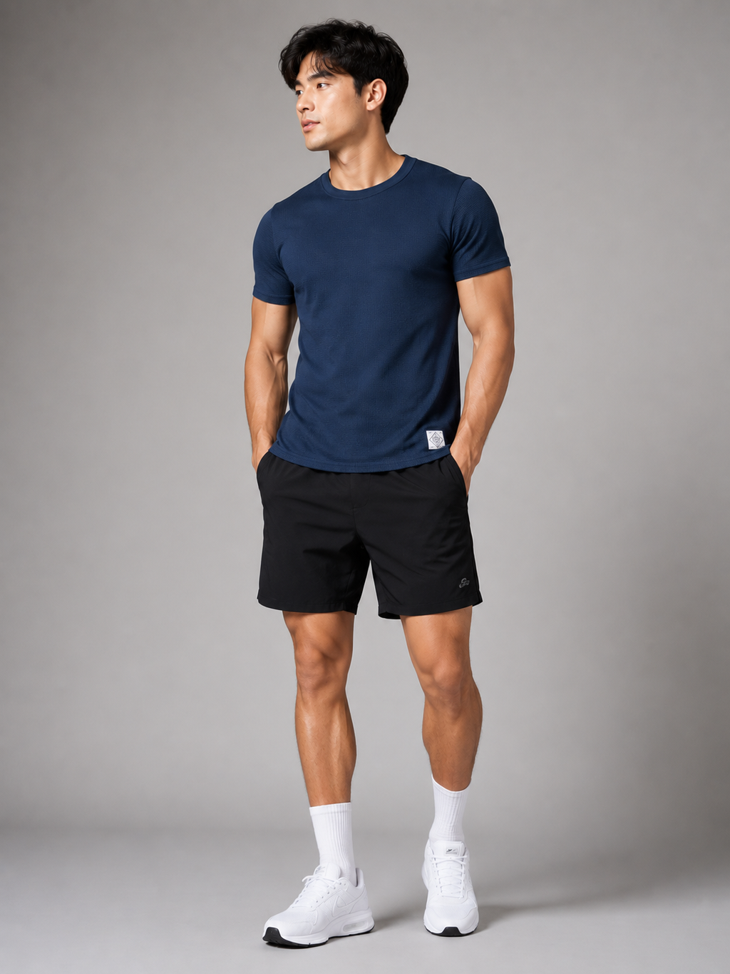 Plain Waffle Knit Shirt