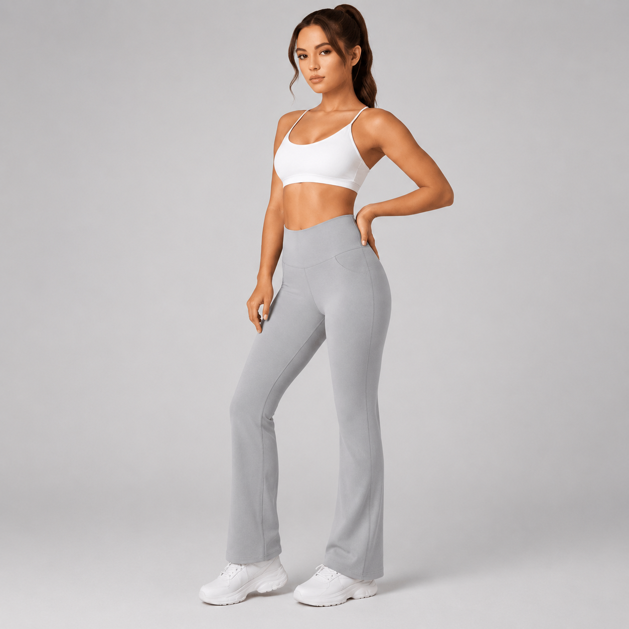 High Waist Flared Pants