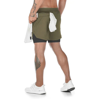 Mens shorts with compression