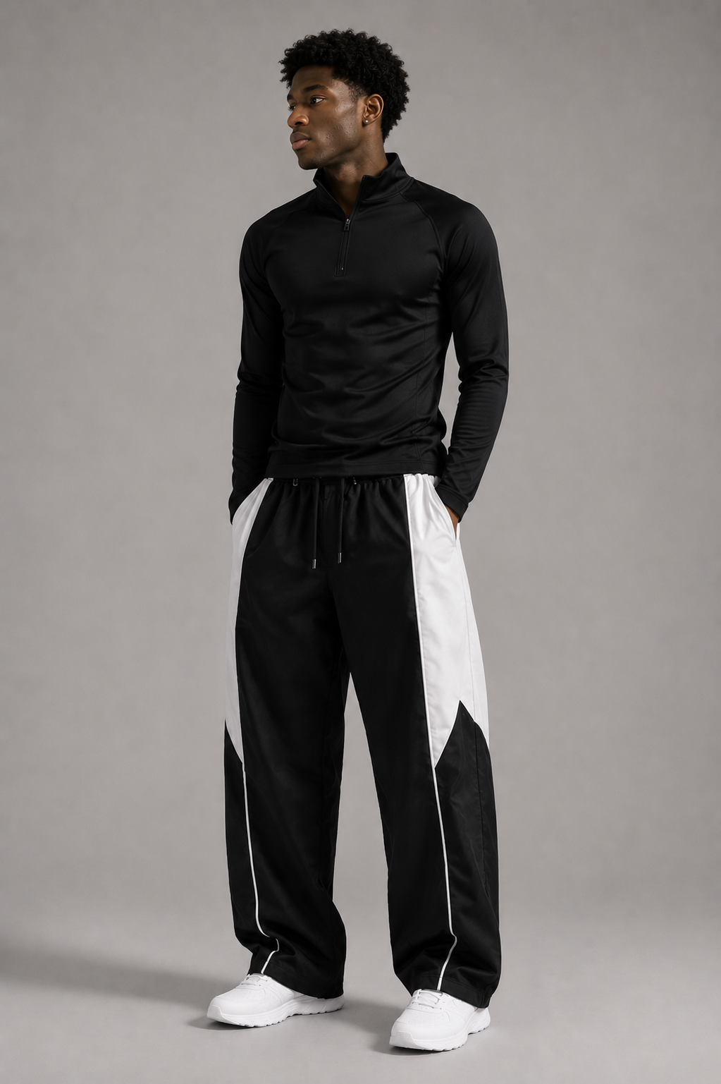 Wide Drawstring Sweatpants