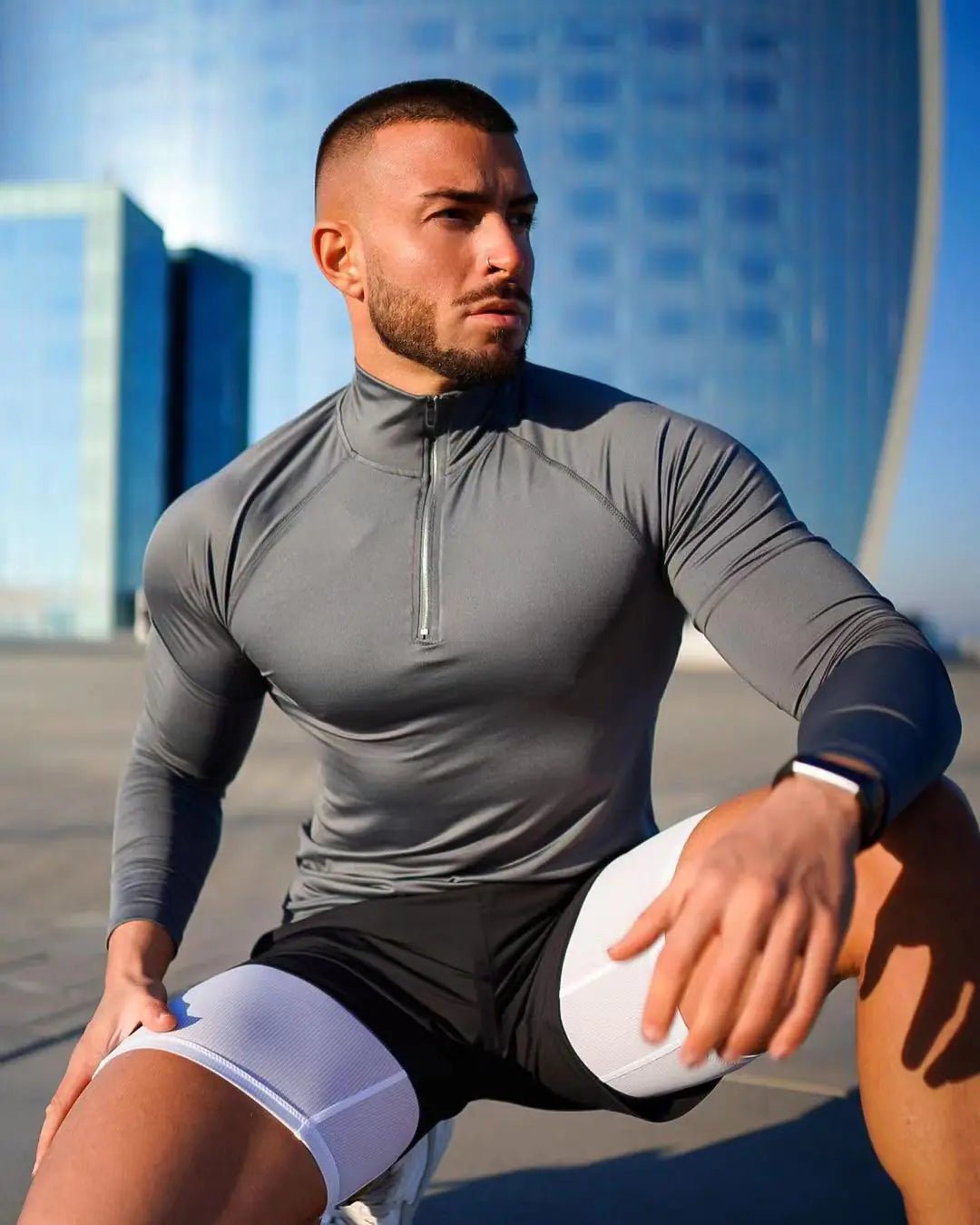Half - Zip Fitness T-Shirt - Vanguard Athletics