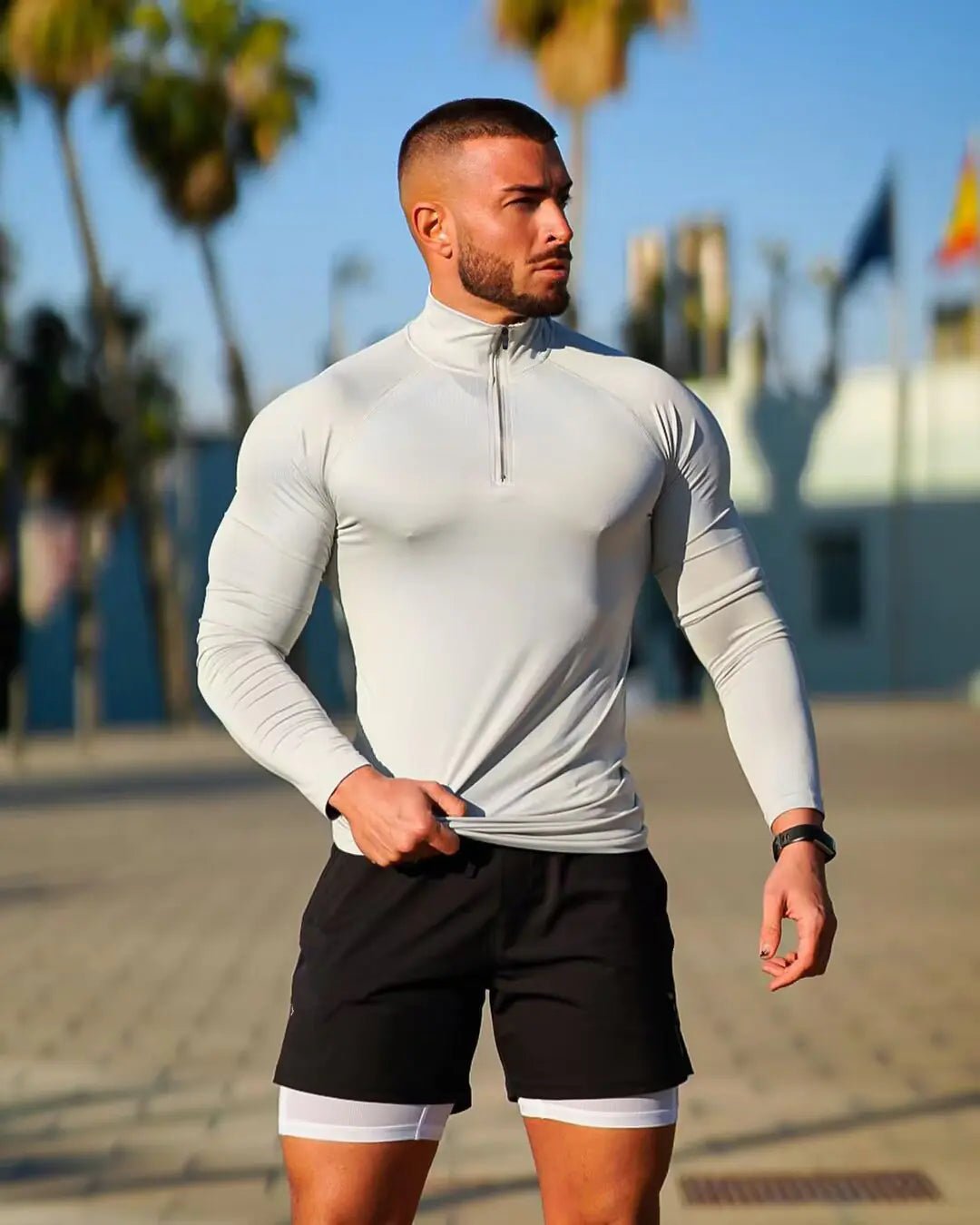Half - Zip Fitness T-Shirt - Vanguard Athletics