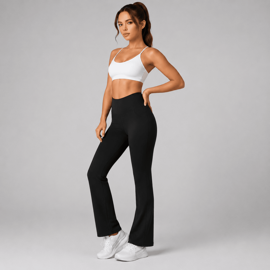 High Waist Flared Pants - Vanguard Athletics