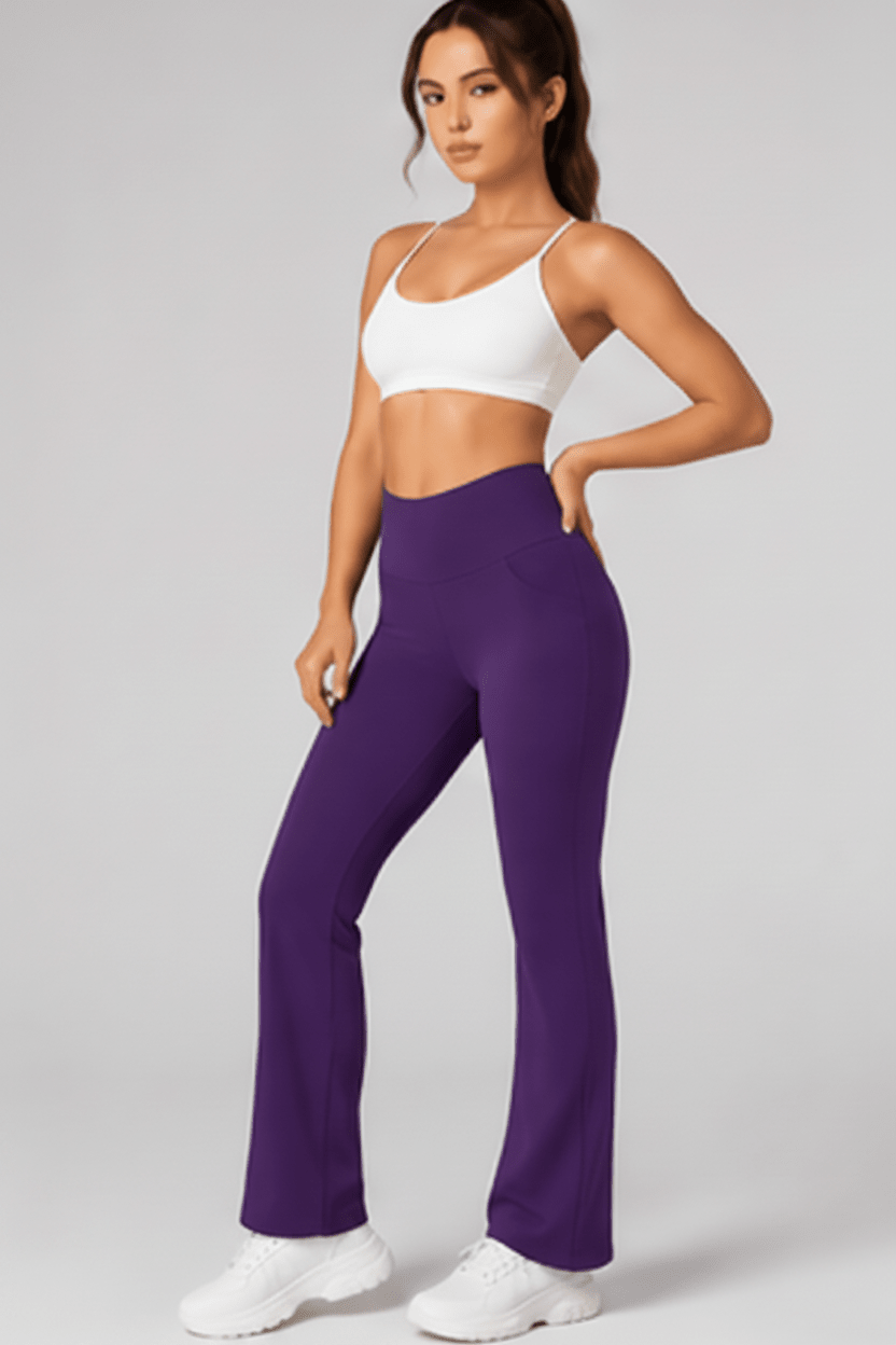 High Waist Flared Pants - Vanguard Athletics