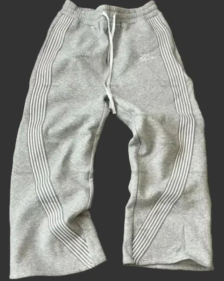 Unisex Striped Fleece Pants