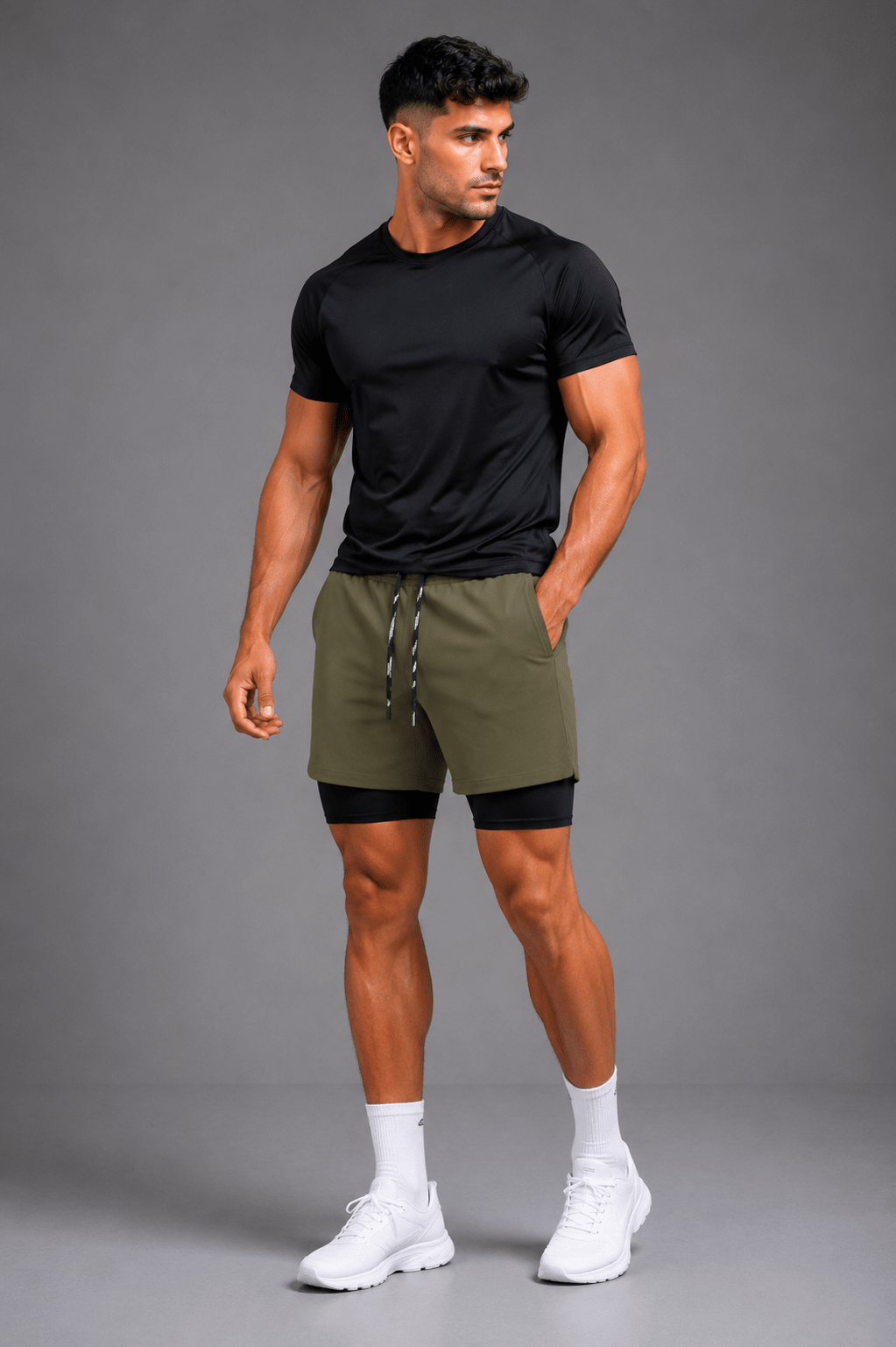 Mens shorts with compression - Vanguard Athletics