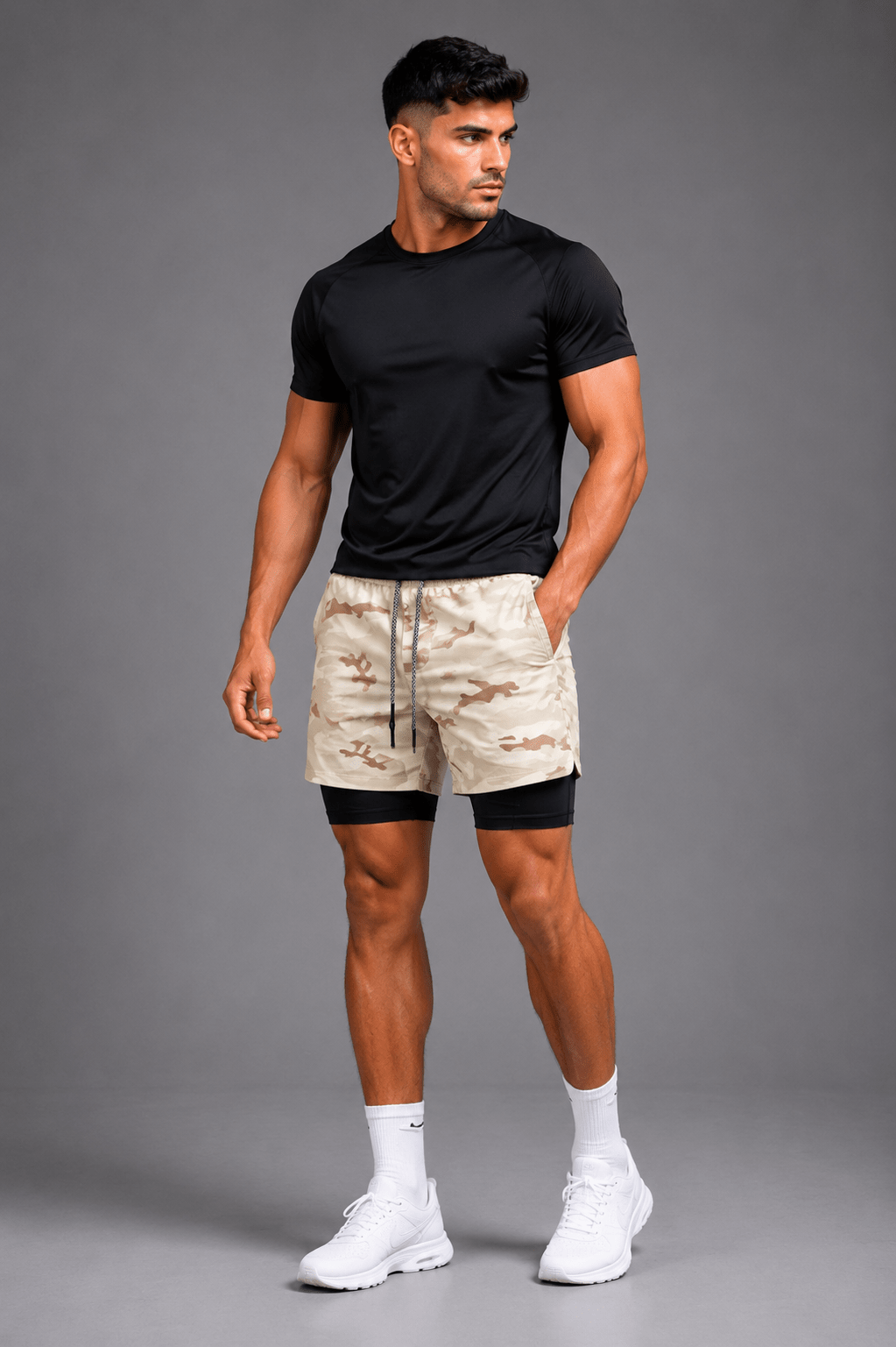 Mens shorts with compression - Vanguard Athletics