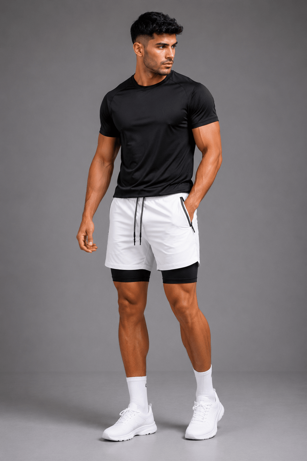 Mens shorts with compression - Vanguard Athletics