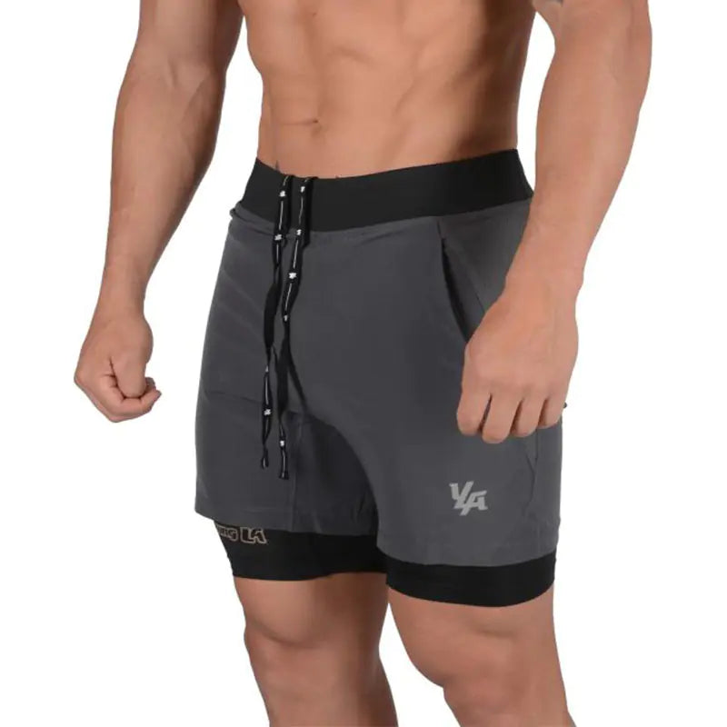 Mens shorts with compression