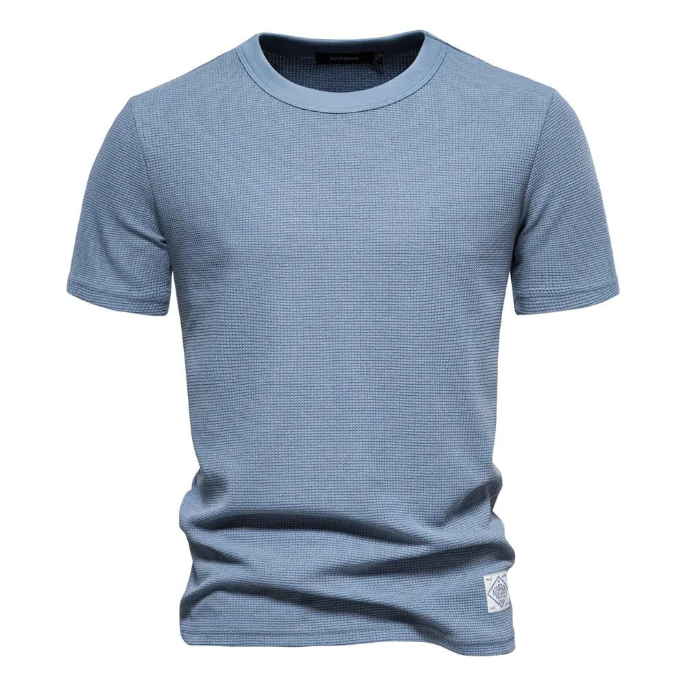 Plain Waffle Knit Shirt - Vanguard Athletics