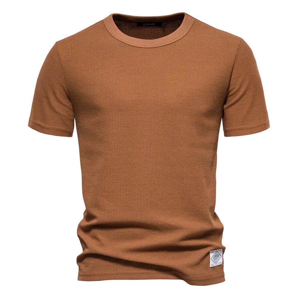 Plain Waffle Knit Shirt - Vanguard Athletics