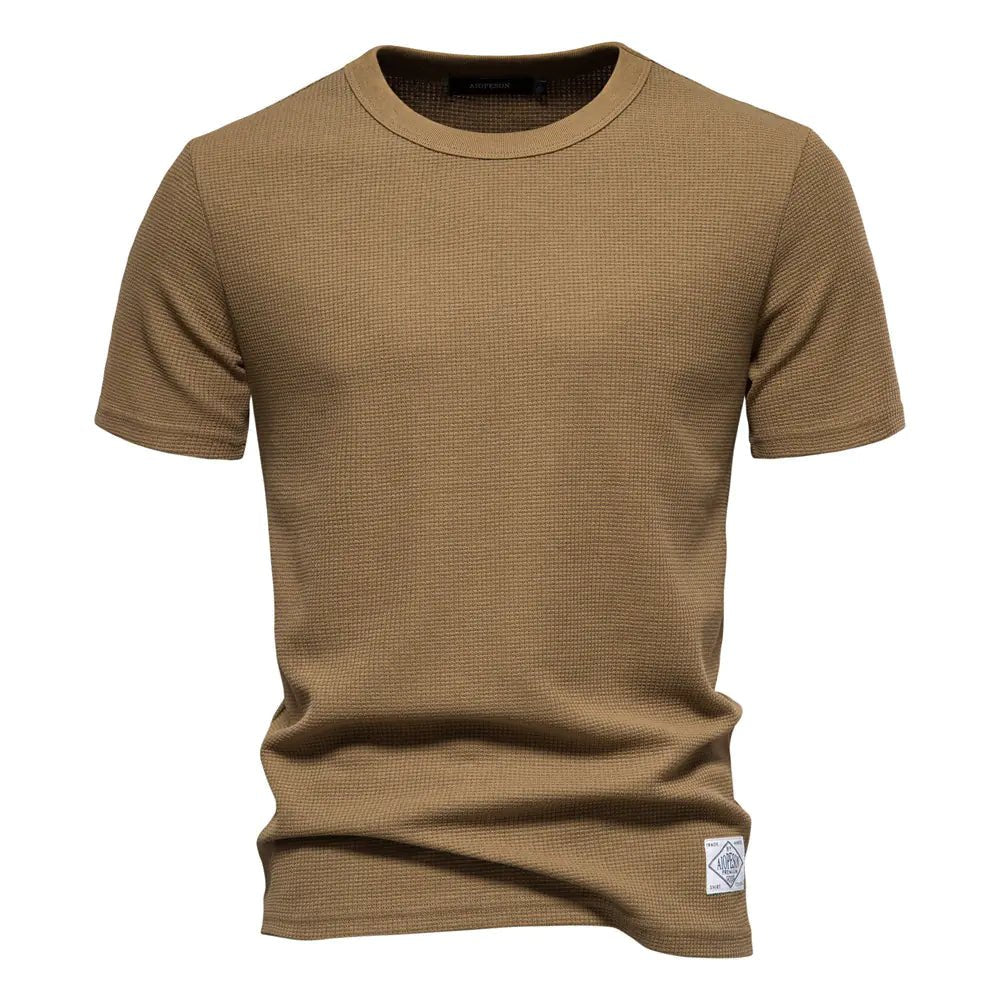 Plain Waffle Knit Shirt - Vanguard Athletics