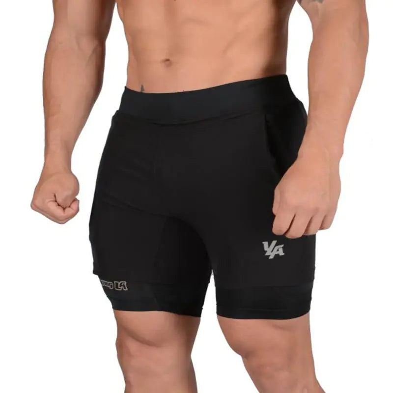 Mens shorts with compression